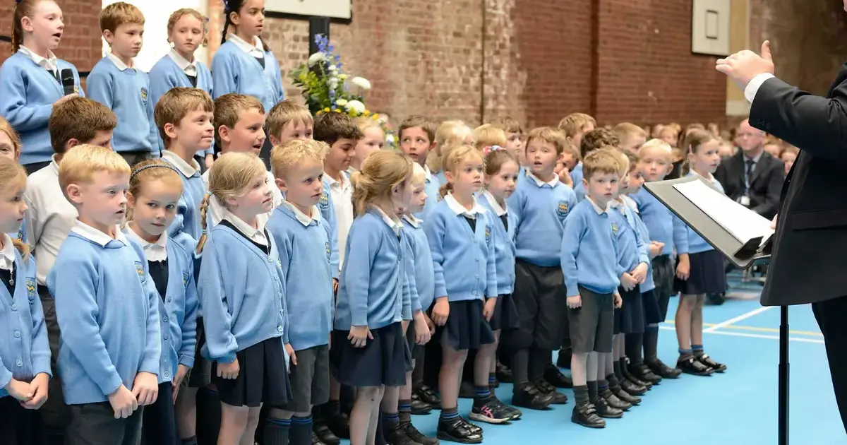 Pocklington Prep school pupils singing as a choir at Prizegiving Page Image,news,prep school,music